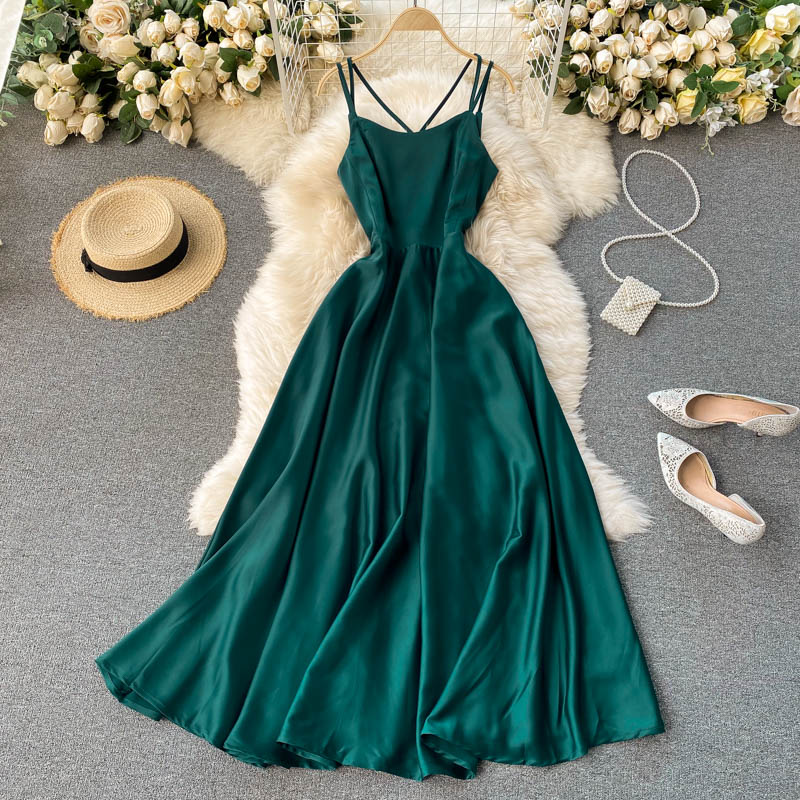 simple backless short summer women's dress P121 simple backless short summer women's dress P121