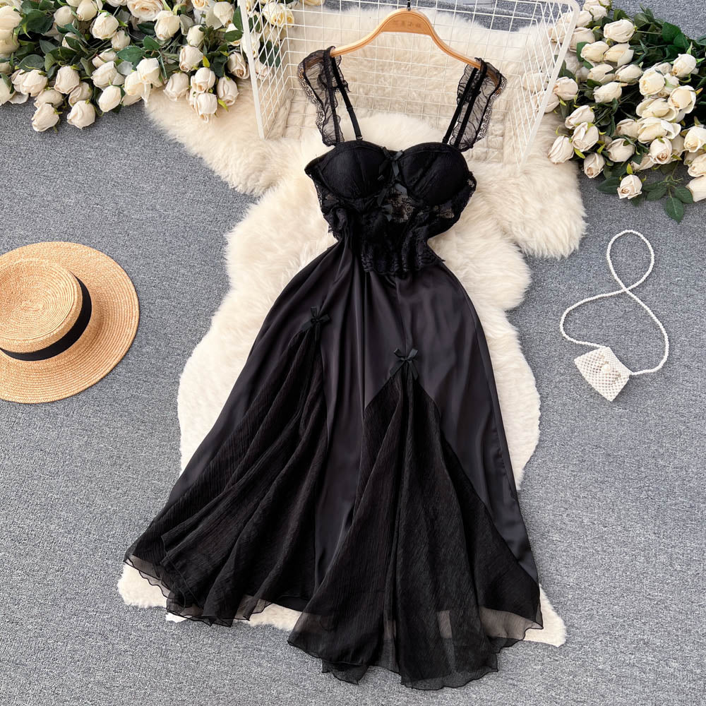 Sexy Spaghetti Straps Hot Lace Dress Women Holiday Dress P202