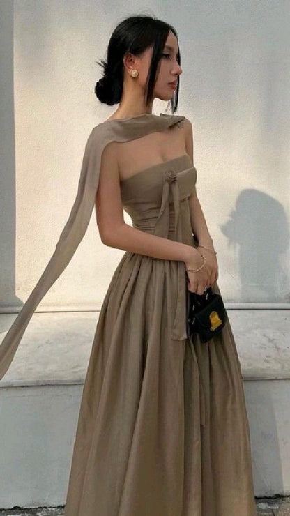 Simple Strapless Wedding Guest Dress Prom Dresses Birthday Outfits P45 –  PreppyDress