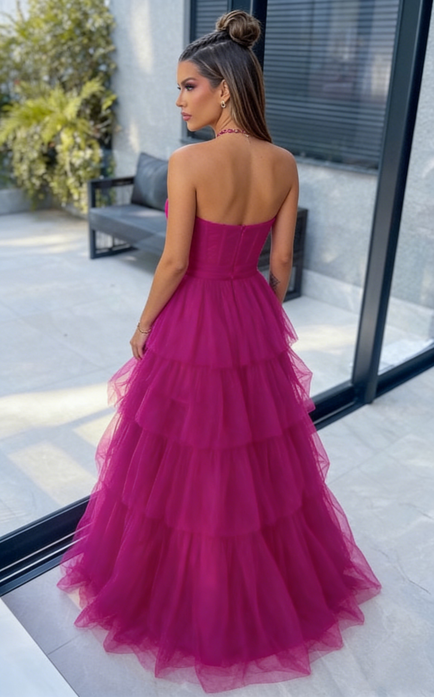 hot pink tulle dress womens Ball Gown Hot Pink Sweetheart Tulle Party Dress Prom Dress P836 –  PreppyDress