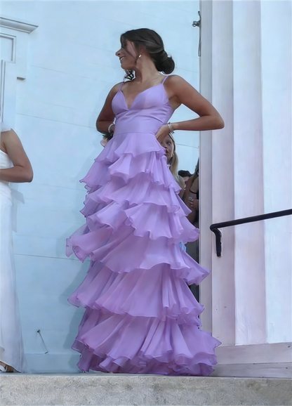 Ball Gown Hot Pink Straps Evening Party Dress Prom Dress P835