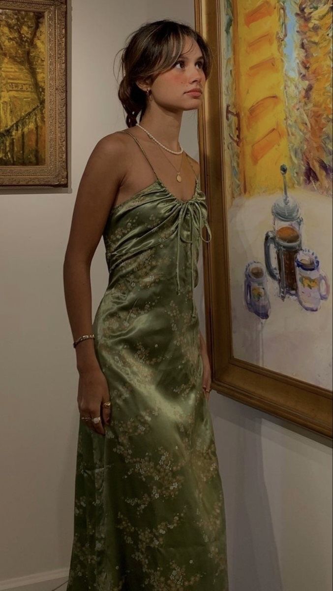 Sexy A line Straps Green Floral Prom Dresses Evening Dress P2005 PreppyDress Sexy A line Straps Green Floral Prom Dresses Evening Dress P2005 PreppyDress