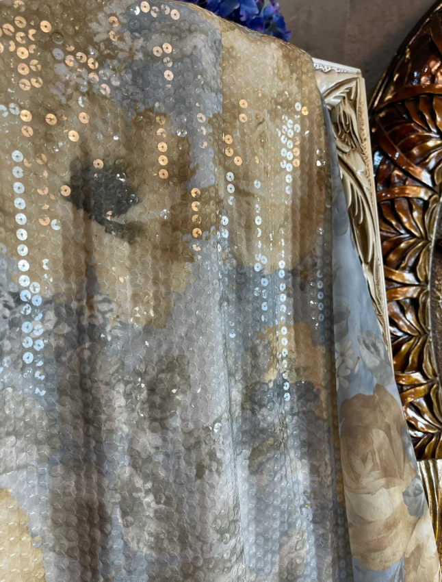Vintage Eng anliegendes Spaghettiträger Pailletten Langes Ballkleid Abendkleid P4308