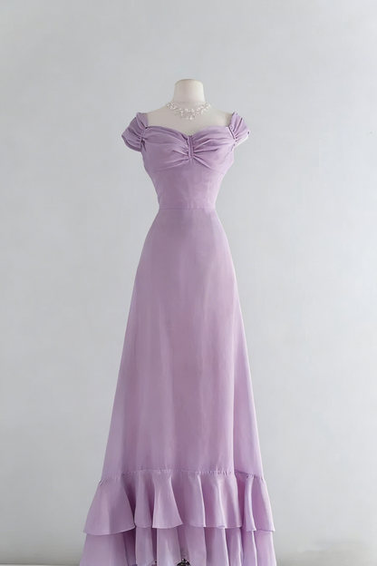 Chic A Line Sweetheart Pink Satin Long Evening Dress Prom Dresses P2389