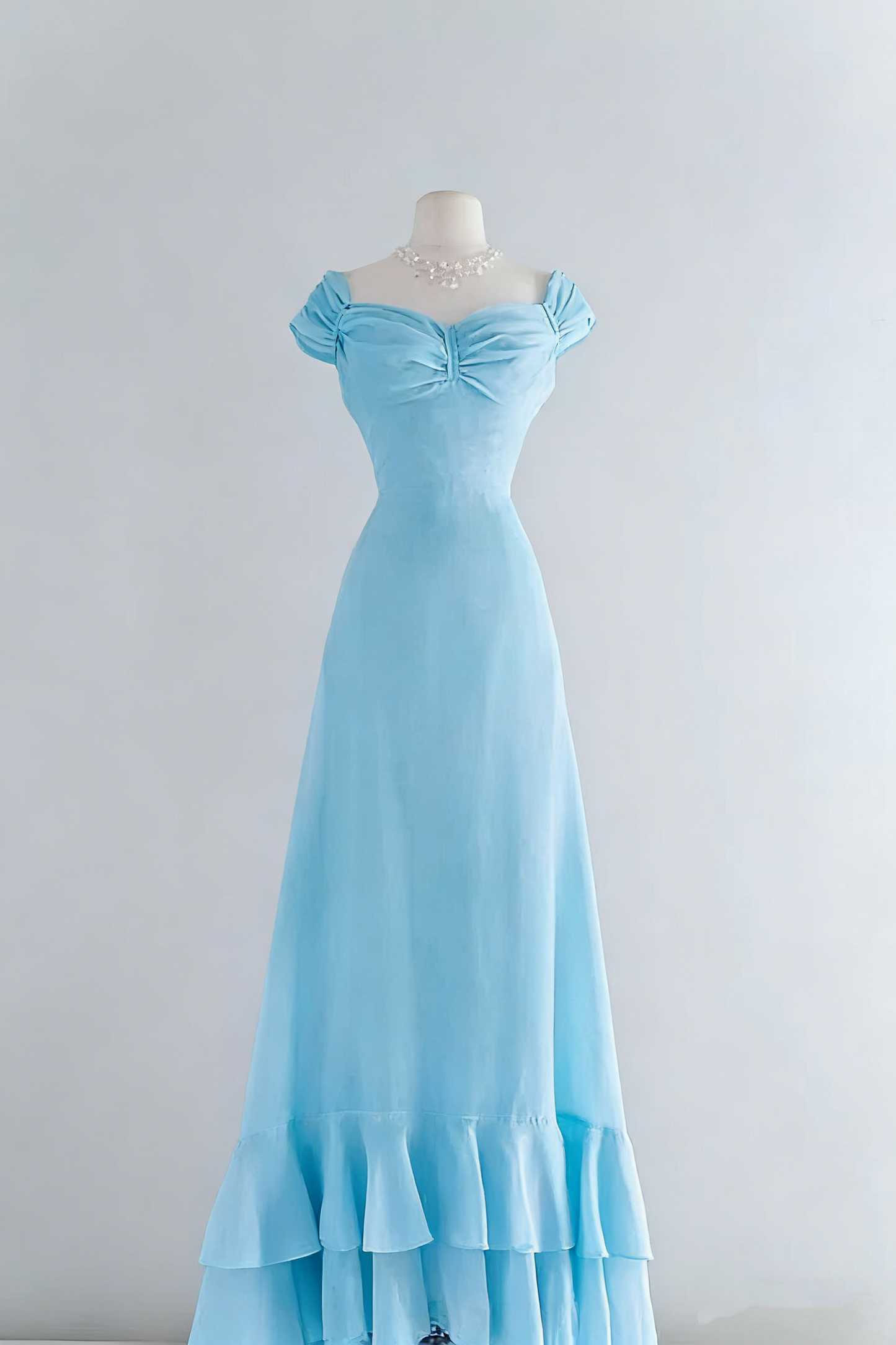 Chic A Line Sweetheart Pink Satin Long Evening Dress Prom Dresses P2389