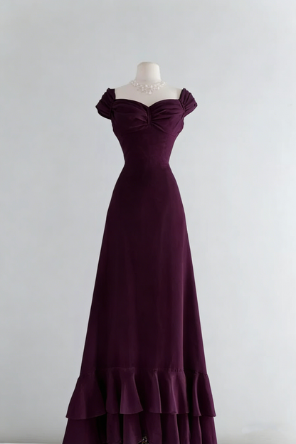 Chic A Line Sweetheart Pink Satin Long Evening Dress Prom Dresses P2389