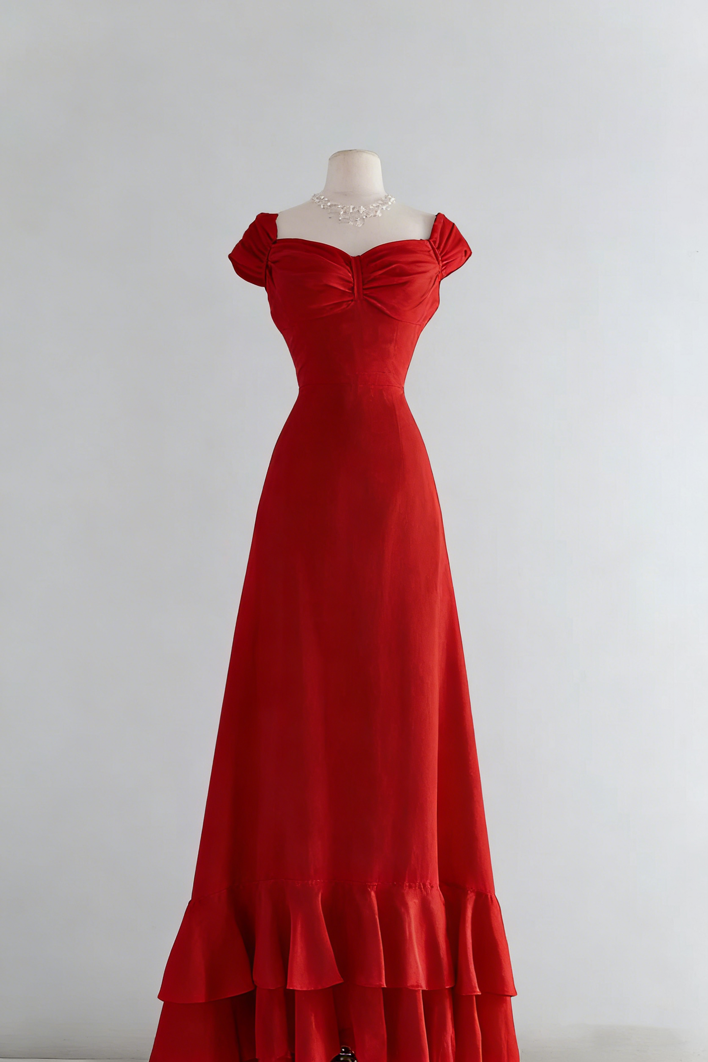 Chic A Line Sweetheart Pink Satin Long Evening Dress Prom Dresses P2389