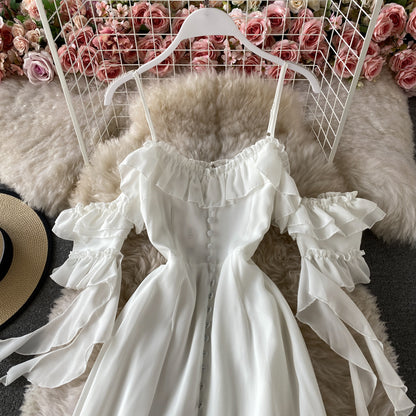 Cute Chiffon White Dress Fashion Dress P341 PreppyDress Cute Chiffon White Dress Fashion Dress P341 PreppyDress