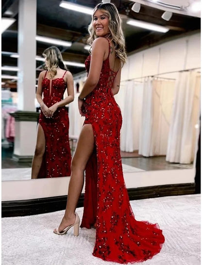Mermaid /Trumpet Evening Gown Open Back Prom Dress Party Dresses P1606 –  PreppyDress