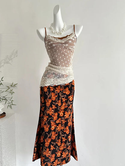 Retro Meerjungfrau Trägerloses Spitzenkleid mit Schlitz Langes Ballkleid Abendkleid P4006