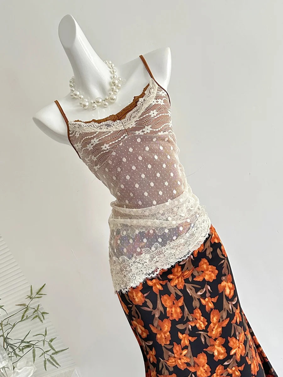 Retro Mermaid Strapless Lace Slit Long Rrom Dress Evening Dress P4006