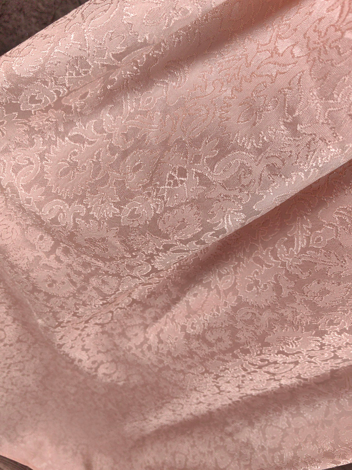 Elegantes rosa A-Linien-ärmelloses Rundhals-Spitzen-Strass-Brokat-Satin-langes Ballkleid Abendkleid P4658