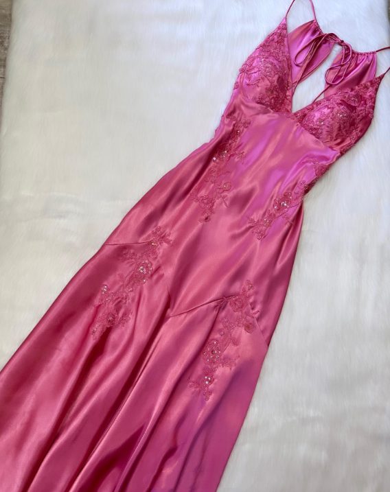 Sexy A Line Sage Green Satin Prom Dresses 21th Birthday Outfit P2107