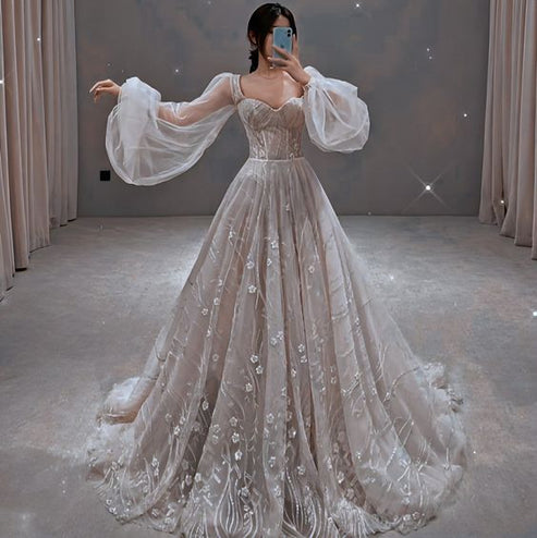 Sexy Ball Gown Off The Shoulder Red Tulle Long Prom Dresses Evening Dress main image 0
