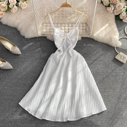 Süßes A-Linien-Kleid mit V-Ausschnitt, modisches Kleid P344