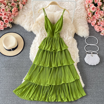 Cute V Neck Short A Line Dress Fashion Dress P340