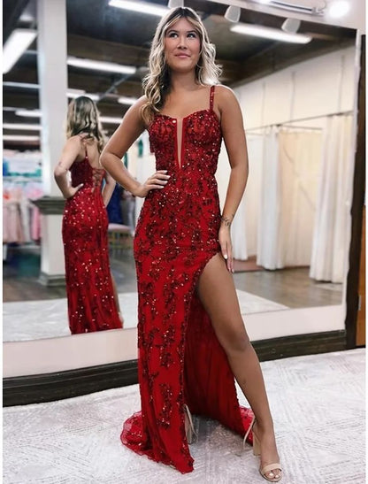 Mermaid /Trumpet Evening Gown Open Back Prom Dress Party Dresses P1606 –  PreppyDress