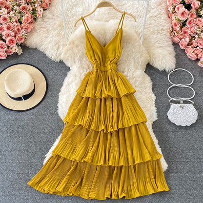 Cute V Neck Short A Line Dress Fashion Dress P340