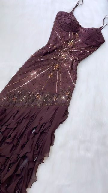Pretty A Line Spaghetti Straps Chiffon Prom Dresses With Beads Long Evening Gowns P2307
