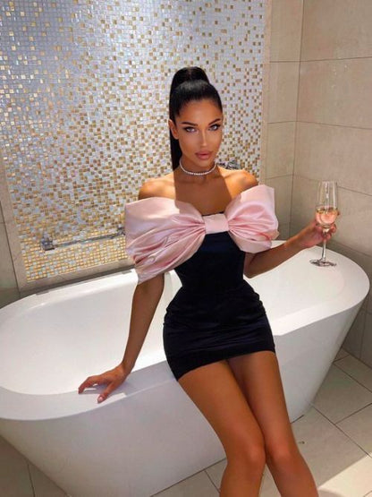 Élégantes robes d'anniversaire pour les 17 ans, tenues d'anniversaire avec nœud P434