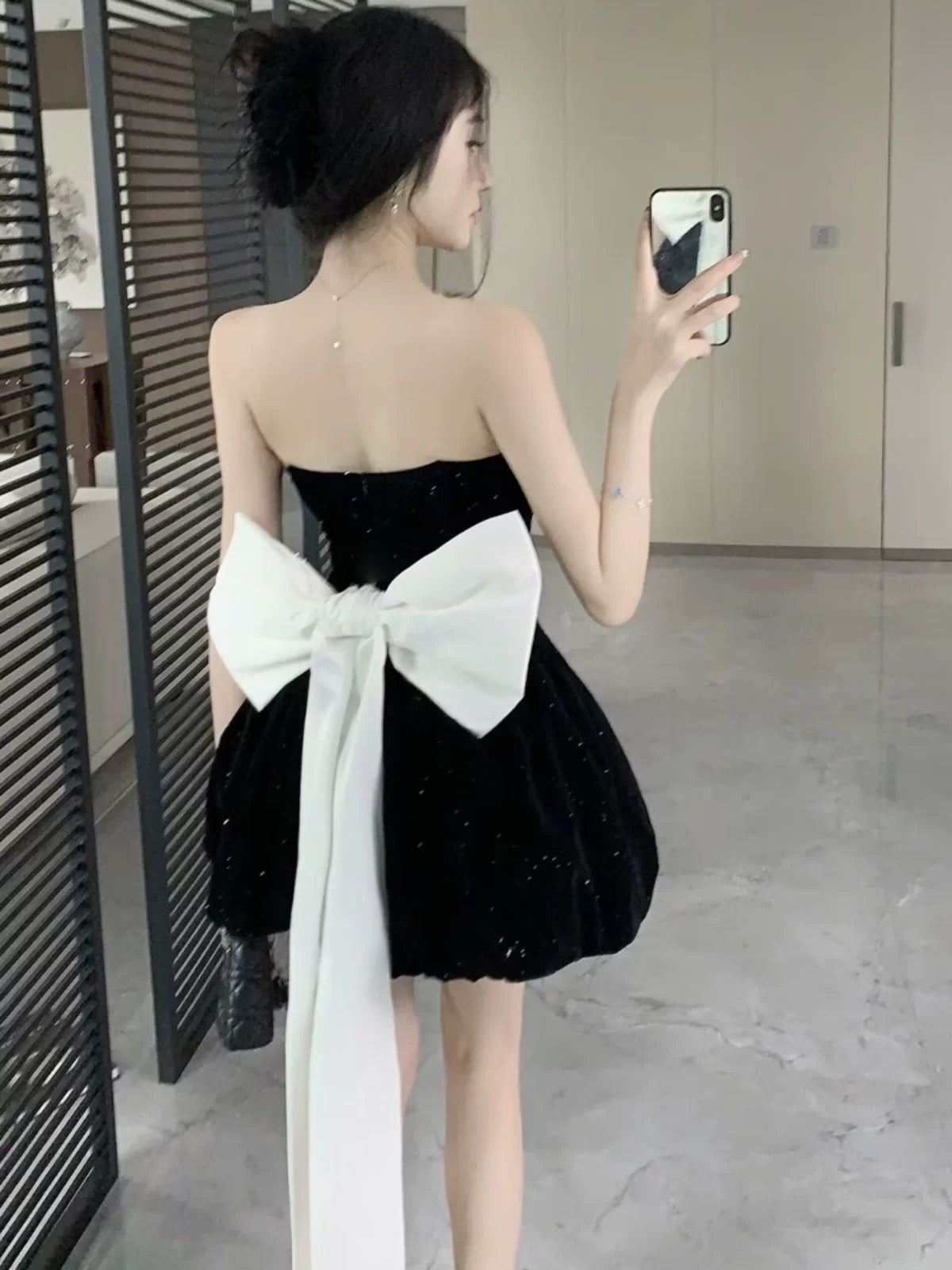 cute a line black strapless homecoming dress 18th birthday outfits P2163 - Same as Picture / US2 cute a line black strapless homecoming dress 18th birthday outfits P2163 - Same as Picture / US2
