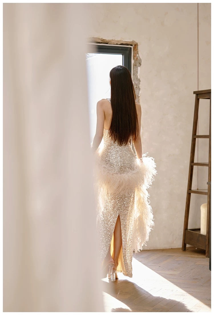 Sexy Mermaid Silver Sequin Evening Party Dress Birthday Outfits P643 PreppyDress Sexy Mermaid Silver Sequin Evening Party Dress Birthday Outfits P643 PreppyDress