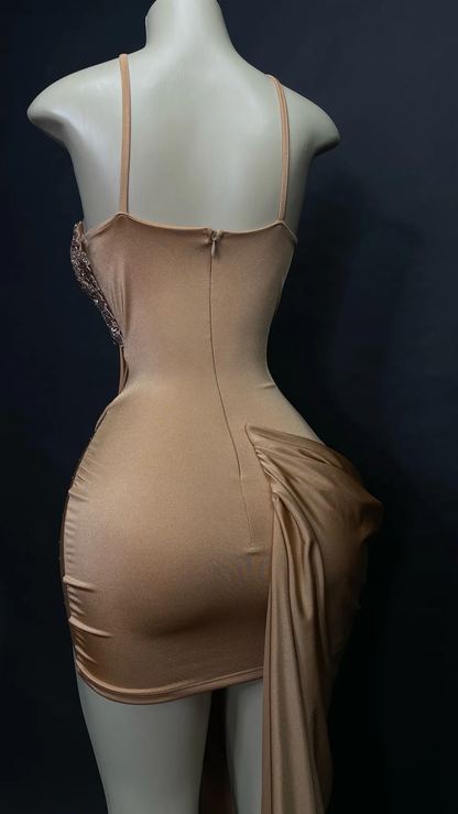 Sexy Meerjungfrau Trägern Schlitz Samt Ballkleid P985