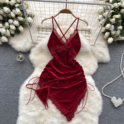 Sexy Spaghetti Straps Lace Short Dress Summer Women Holiday Dress P253 – PreppyDress Sexy Spaghetti Straps Lace Short Dress Summer Women Holiday Dress P253 – PreppyDress