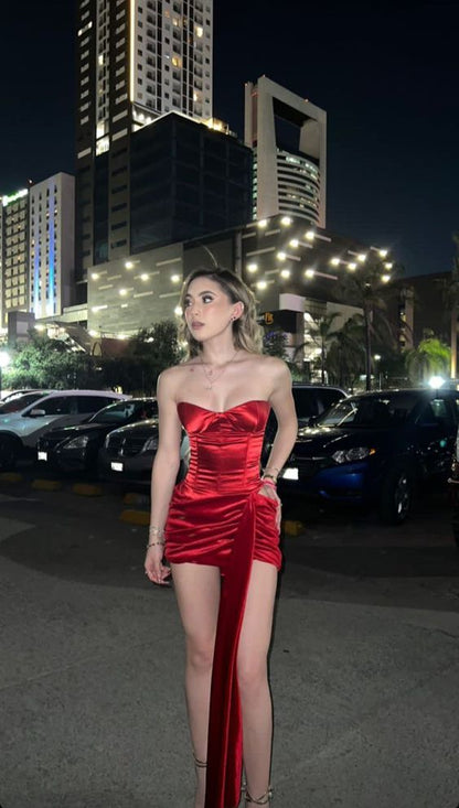 Red Piece Birthday Outfits Simple Sheath Strapless Red Birthday Dresses Birthday Outfits P1032 Same As Picture Red Piece Birthday Outfits Simple Sheath Strapless Red Birthday Dresses Birthday Outfits P1032 Same As Picture