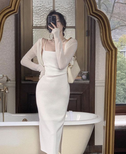 Modest Sheath White Straps Birthday Dresses 21th Birthday Outfit P1120 Modest Sheath White Straps Birthday Dresses 21th Birthday Outfit P1120