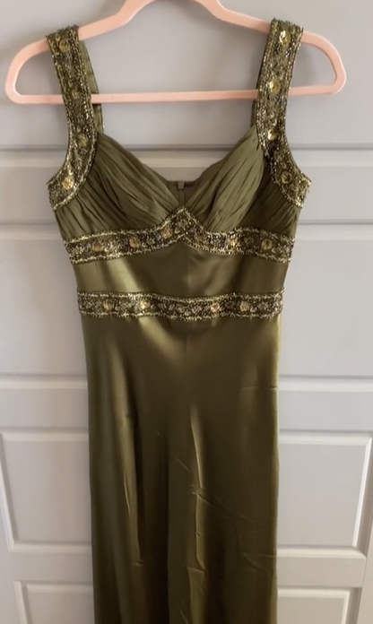 Elegant Sheath Olive Green Prom Dresses Long Formal Dress P1115 PreppyDress Elegant Sheath Olive Green Prom Dresses Long Formal Dress P1115 PreppyDress