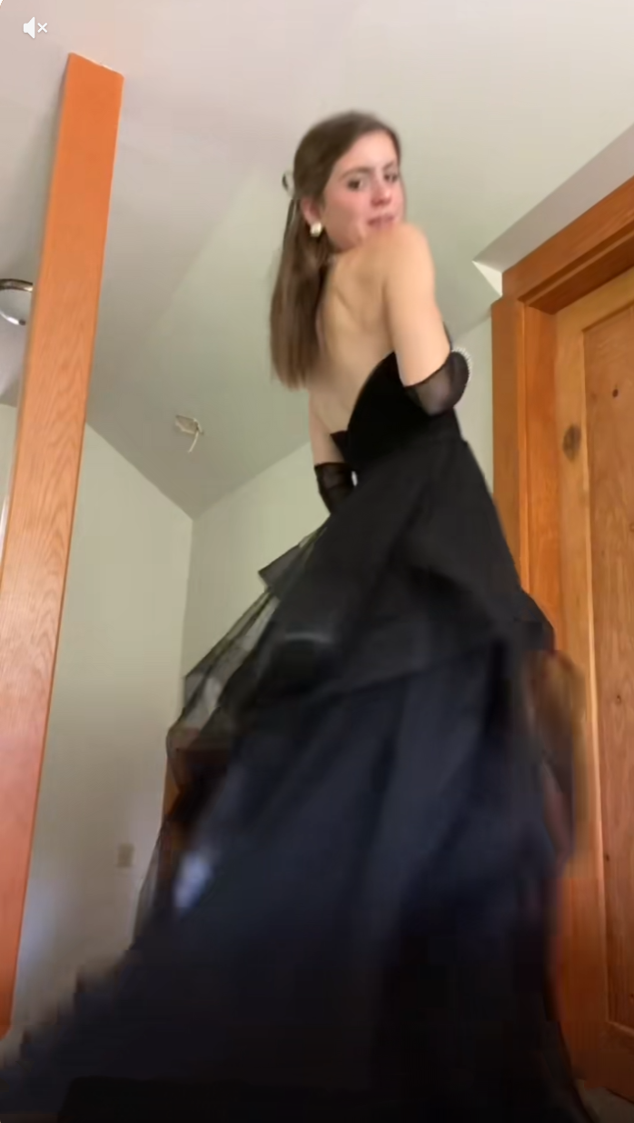 Vintage Ball Gown Strapless Sleeveless Long Tulle Black Prom Dress P12   PreppyDress