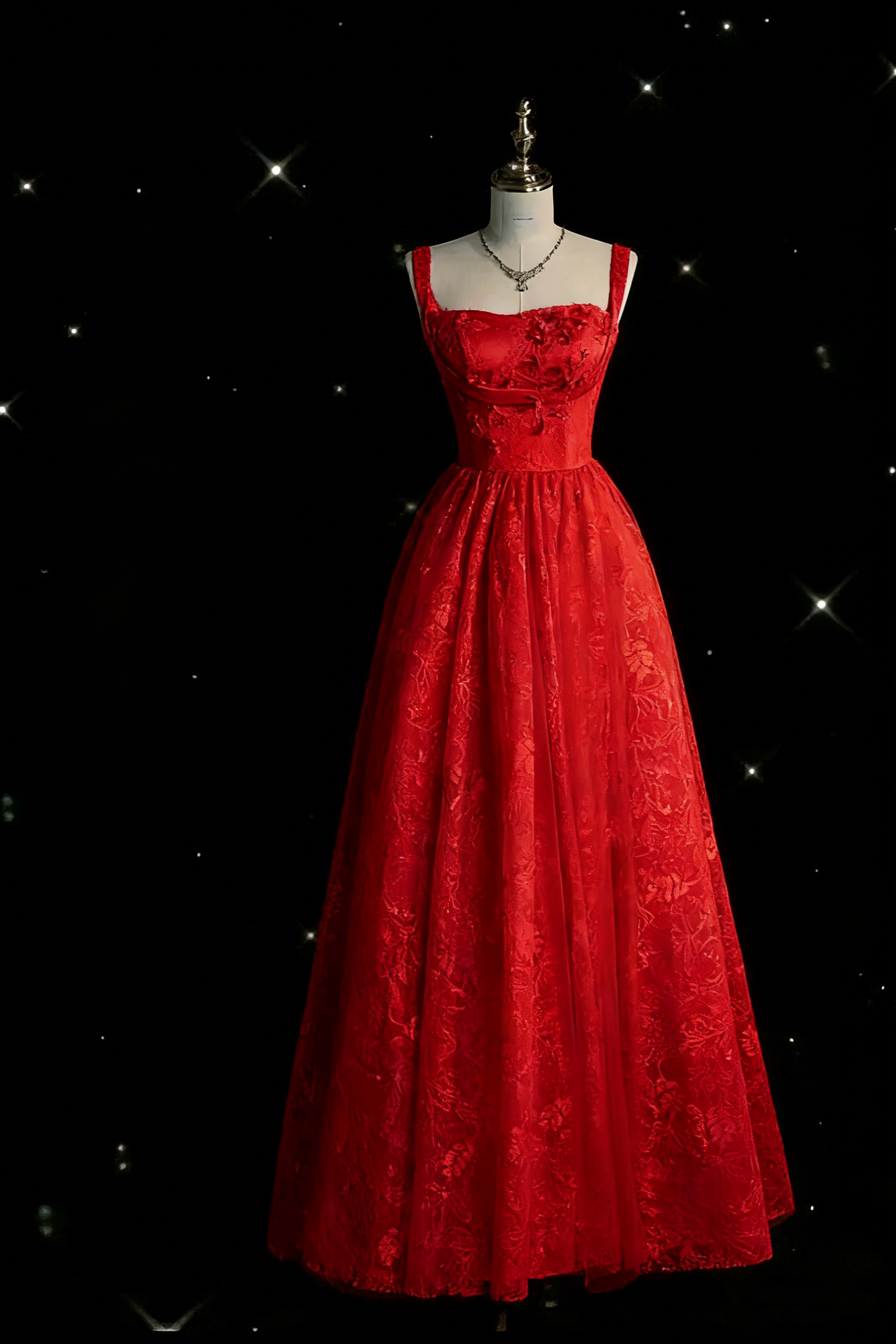 Wunderschönes A-Linien Salbeigrün Langes Tüll Ballkleid P1287