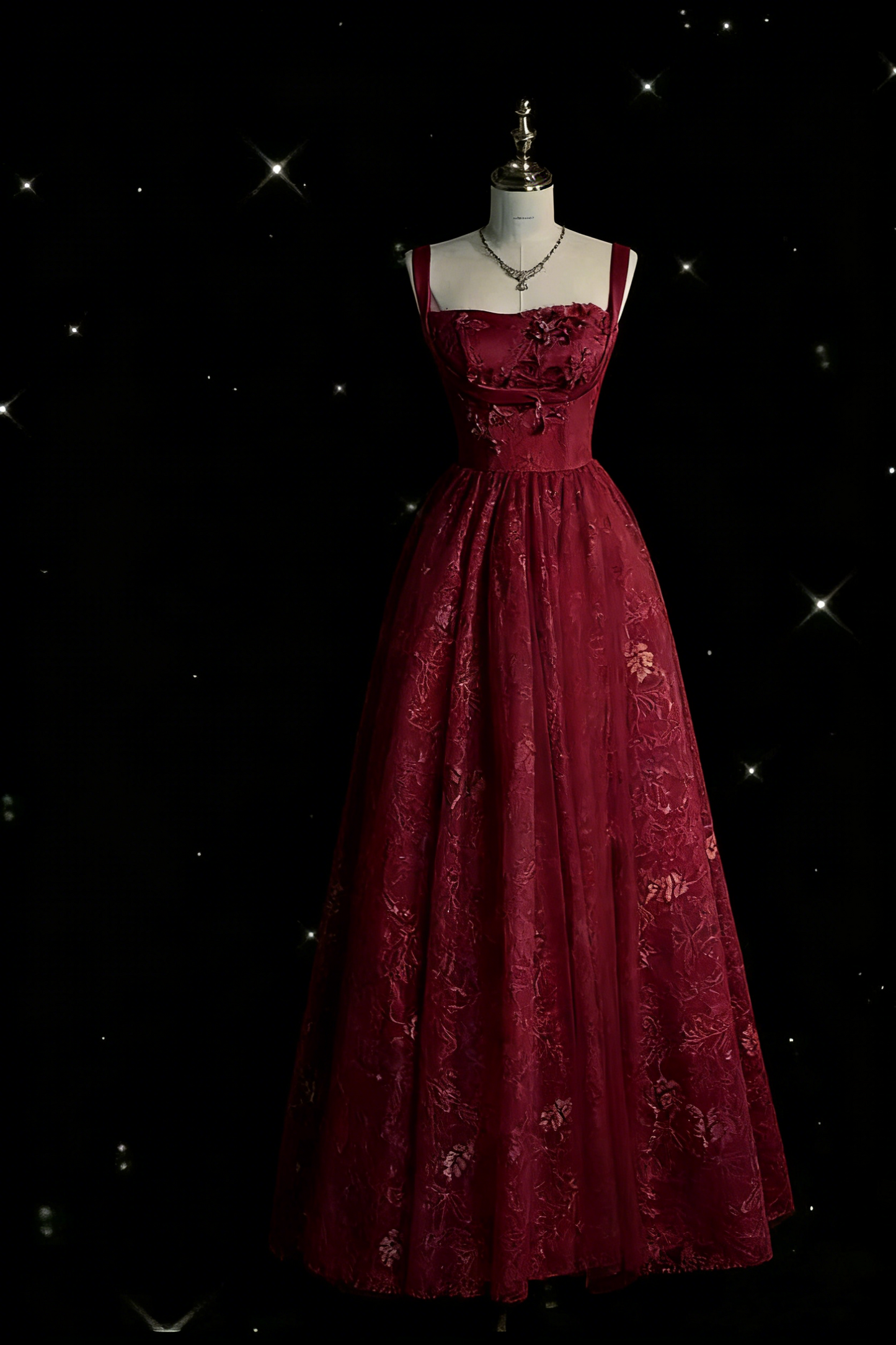 Wunderschönes A-Linien Salbeigrün Langes Tüll Ballkleid P1287