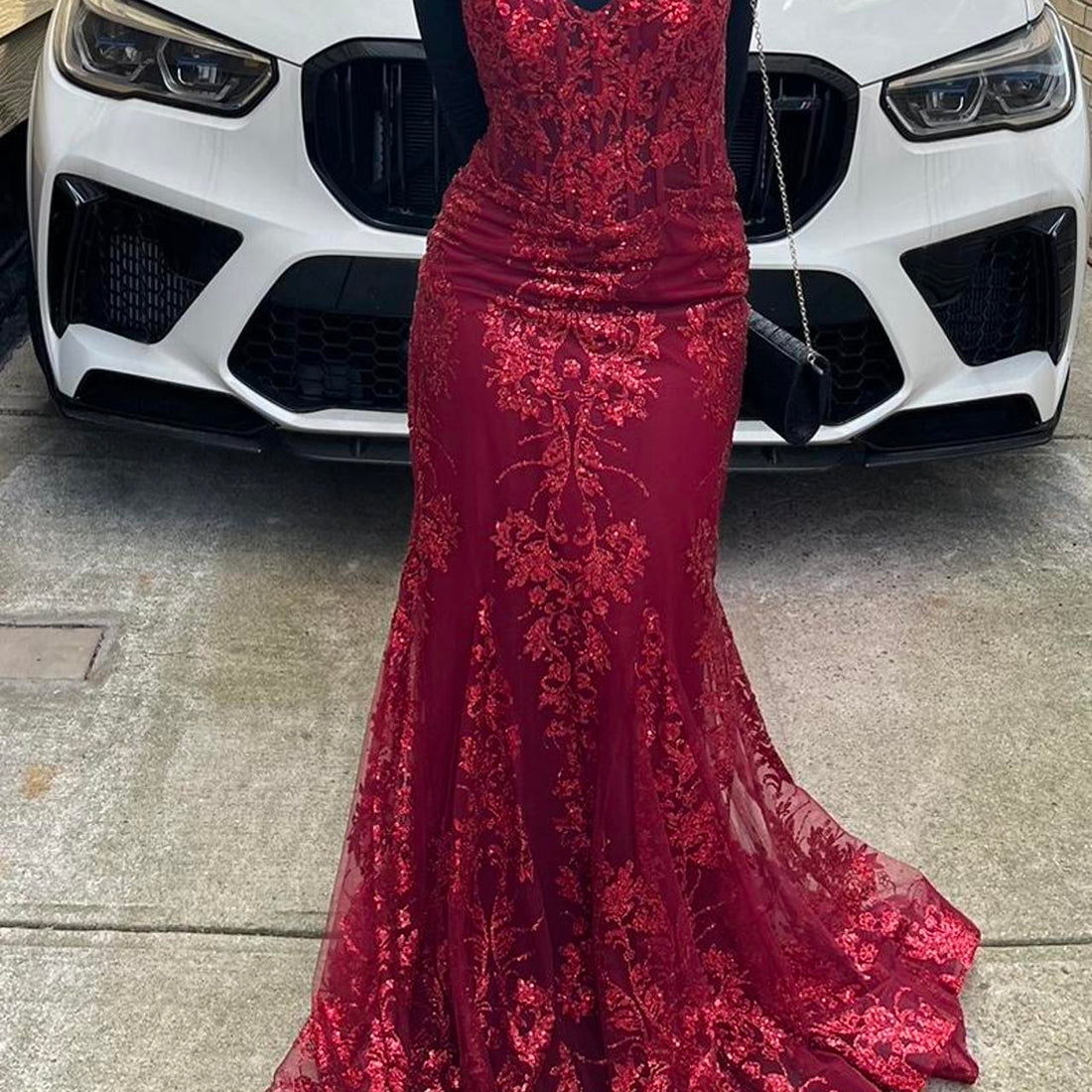 Dark Green Formal Dresses Trumpet/Mermaid Strapless Sequins High Splited Formal Dress With Train main image 0