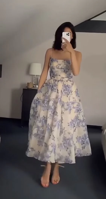 Sexy Floral Prom Dresses for Women Party Outfits 22th Birthday Outfit