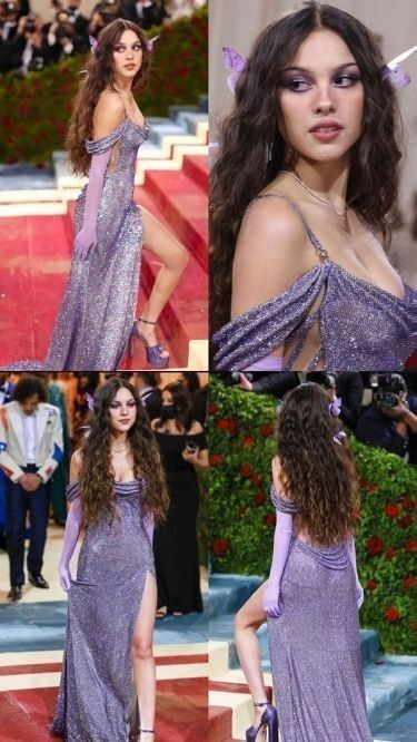 Sparkly Sequins Spaghetti Straps Sequin Side Slit Prom Dress P1494