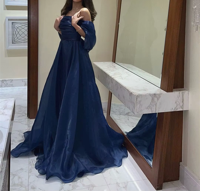 strapless navy prom dress Dark Navy Strapless Sequined Formal Dress Prom Evening Gown