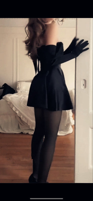 Sexy A line Off The Shoulder Black 16th Birthday Dresses Birthday Outfits P1549