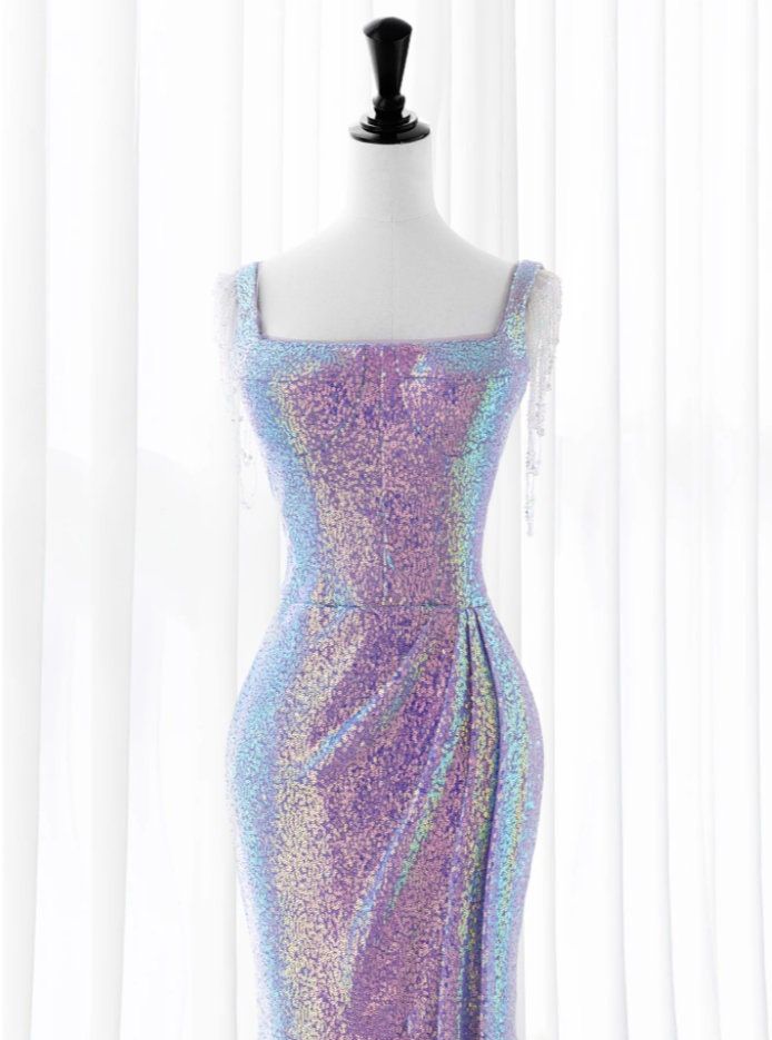 Luxurious Shiny Long Sequin Prom Dress P1714
