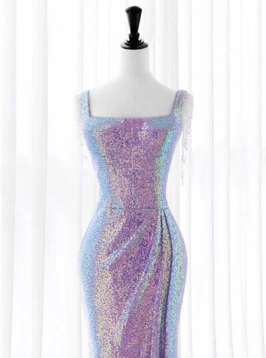 Luxurious Shiny Long Sequin Prom Dress P1714