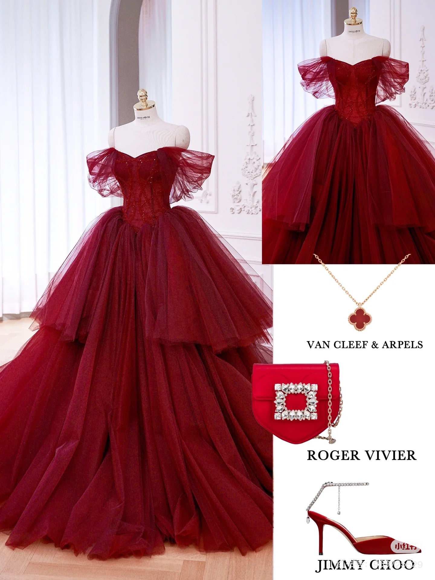 Ball Gown Off The Shoulder Tulle Red Sweet 16 Dresses P1734 PreppyDress Ball Gown Off The Shoulder Tulle Red Sweet 16 Dresses P1734 PreppyDress