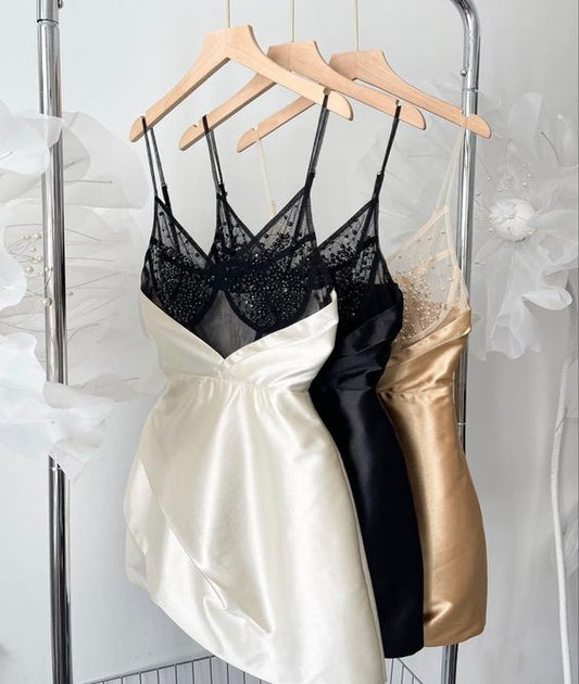 Simple A line Straps 18th Birthday Dresses Short Birthday Outfits P1760