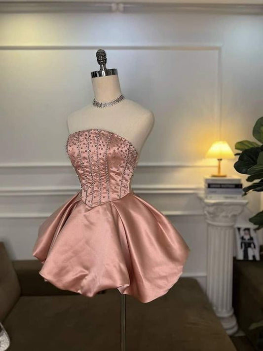 Chic Pink Homecoming Dresses 18th Birthday Outfits P1820