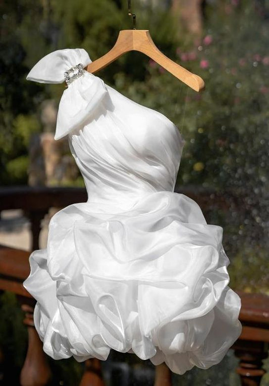 Vintage Ball Gown White Homecoming Dresses 18th Birthday Outfits P1824