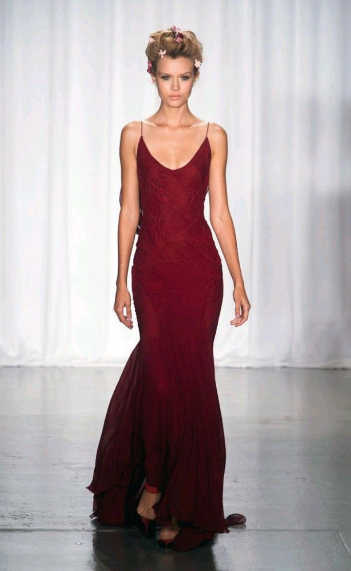 Straps Burgundy Long Prom Dresses For Teens P1851 - AS PHOTO / US2 Straps Burgundy Long Prom Dresses For Teens P1851 - AS PHOTO / US2