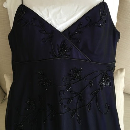 Robe de bal sirène sexy avec bretelles Bleu marine Robes de bal P1853