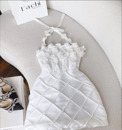 robe courte de soirée en satin chic, coupe trapèze, dos nu, pour 18e anniversaire P1950