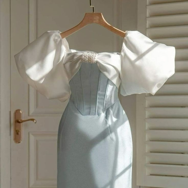 Sky blue Wool dress main image 0