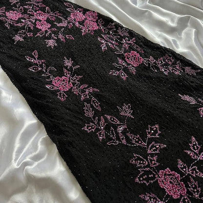 Vintage A line Straps Black Lace Prom Dresses 22th Birthday Outfit P1975